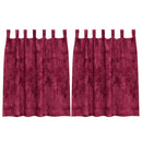 vidaXL Bársonyfüggönyök függönyökkel 2 pcs Bordó 140 x 140 cm Bársony