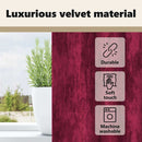 vidaXL Bársonyfüggönyök függönyökkel 2 pcs bordó 175 x 140 cm Bársony