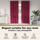vidaXL Bársonyfüggönyök függönyökkel 2 pcs bordó 225 x 140 cm Bársony