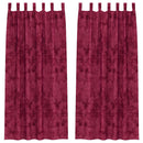 vidaXL Bársonyfüggönyök függönyökkel 2 pcs bordó 245 x 140 cm Bársony