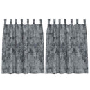 vidaXL Bársonyfüggönyök 2 pcs Ezüst Szürke 140 x 140 cm Bársony