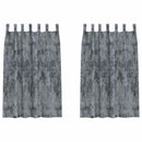 vidaXL Bársonyfüggönyök 2 pcs Ezüst Szürke 175 x 140 cm Bársony