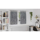 vidaXL Bársonyfüggönyök függönyökkel 2 pcs Szürke 140 x 140 cm Bársony