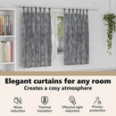 vidaXL Bársonyfüggönyök függönyökkel 2 pcs Szürke 140 x 140 cm Bársony