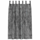 vidaXL Bársonyfüggönyök függönyökkel 2 pcs Szürke 175 x 140 cm Bársony