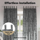 vidaXL Bársonyfüggönyök függönyökkel 2 pcs Szürke 245 x 140 cm Bársony