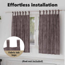 vidaXL Bársonyfüggönyök függönyökkel 2 pcs Barna 140 x 140 cm Bársony