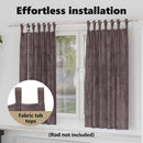 vidaXL Bársonyfüggönyök függönyökkel 2 pcs Barna 175 x 140 cm Bársony