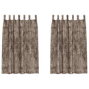 vidaXL Bársonyfüggönyök 2 pcs Cappuccino 175 x 140 cm Bársony