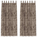 vidaXL Bársonyfüggönyök 2 pcs Cappuccino 245 x 140 cm Bársony
