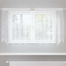 vidaXL Csipkés Függöny függönyökkel Fehér 120 x 150 cm Poliészter