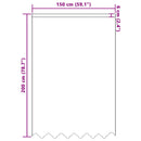 vidaXL Csipkés Függöny függönyökkel Fehér 200 x 150 cm Poliészter