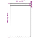 vidaXL Csipkés Függöny függönyökkel Fehér 280 x 150 cm Poliészter