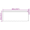 vidaXL Csipkés Függöny függönyökkel Fehér 80 x 200 cm Poliészter