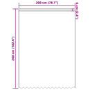 vidaXL Csipkés Függöny függönyökkel Virágos Fehér 260x200cm Poliészter