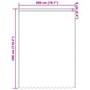 vidaXL Csipkés Függöny függönyökkel Fehér 280 x 200 cm Poliészter