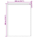 vidaXL Csipkés Függöny függönyökkel Fehér 300 x 200 cm Poliészter