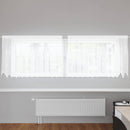 vidaXL Csipkés Függöny függönyökkel Fehér 80 x 300 cm Poliészter