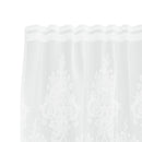 vidaXL Csipkés Függöny függönyökkel Fehér 200 x 300 cm Poliészter