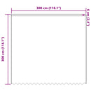 vidaXL Csipkés Függöny függönyökkel Fehér 300 x 300 cm Poliészter