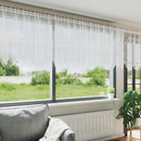 vidaXL Csipkés Függöny függönyökkel Fehér 100 x 400 cm Poliészter