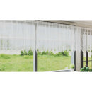 vidaXL Csipkés Függöny függönyökkel Fehér 120 x 400 cm Poliészter