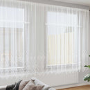 vidaXL Csipkés Függöny függönyökkel Fehér 200 x 400 cm Poliészter