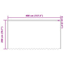 vidaXL Csipkés Függöny függönyökkel Fehér 200 x 400 cm Poliészter