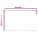 vidaXL Csipkés Függöny függönyökkel Fehér 300 x 400 cm Poliészter