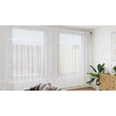 vidaXL Csipkés Függöny függönyökkel Fehér 280 x 500 cm Poliészter