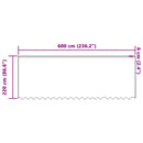 vidaXL Csipkés Függöny függönyökkel Fehér 220 x 600 cm Poliészter