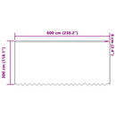 vidaXL Csipkés Függöny függönyökkel Fehér 300 x 600 cm Poliészter