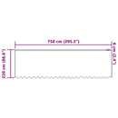 vidaXL Csipkés Függöny függönyökkel Fehér 220 x 750 cm Poliészter
