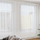 vidaXL Csipkés Függöny függönyökkel Virágos Fehér 260x750cm Poliészter