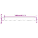 vidaXL Csipkés Függöny függönyökkel Fehér 100 x 1200 cm Poliészter