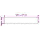 vidaXL Csipkés Függöny függönyökkel Fehér 245 x 1200 cm Poliészter