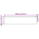 vidaXL Csipkés Függöny függönyökkel Fehér 300 x 1200 cm Poliészter