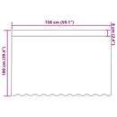 vidaXL Csipkés Függöny Fehér 100 x 150 cm Poliészter