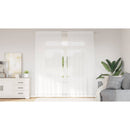 vidaXL Csipkés Függöny függönyökkel Fehér 240 x 150 cm Poliészter