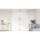 vidaXL Csipkés Függöny függönyökkel Fehér 260 x 150 cm Poliészter