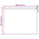vidaXL Csipkés Függöny függönyökkel Fehér 140 x 200 cm Poliészter