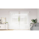 vidaXL Csipkés Függöny függönyökkel Fehér 200 x 200 cm Poliészter