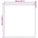 vidaXL Csipkés Függöny függönyökkel Fehér 245 x 200 cm Poliészter