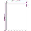 vidaXL Csipkés Függöny függönyökkel Fehér 280 x 200 cm Poliészter