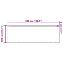 vidaXL Csipkés Függöny függönyökkel Fehér 100 x 300 cm Poliészter