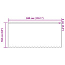 vidaXL Csipkés Függöny függönyökkel Fehér 160 x 300 cm Poliészter
