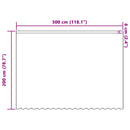 vidaXL Csipkés Függöny függönyökkel Fehér 200 x 300 cm Poliészter