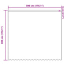 vidaXL Csipkés Függöny függönyökkel Fehér 300 x 300 cm Poliészter