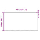 vidaXL Csipkés Függöny függönyökkel Fehér 200 x 400 cm Poliészter