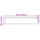 vidaXL Csipkés Függöny függönyökkel Fehér 100 x 500 cm Poliészter